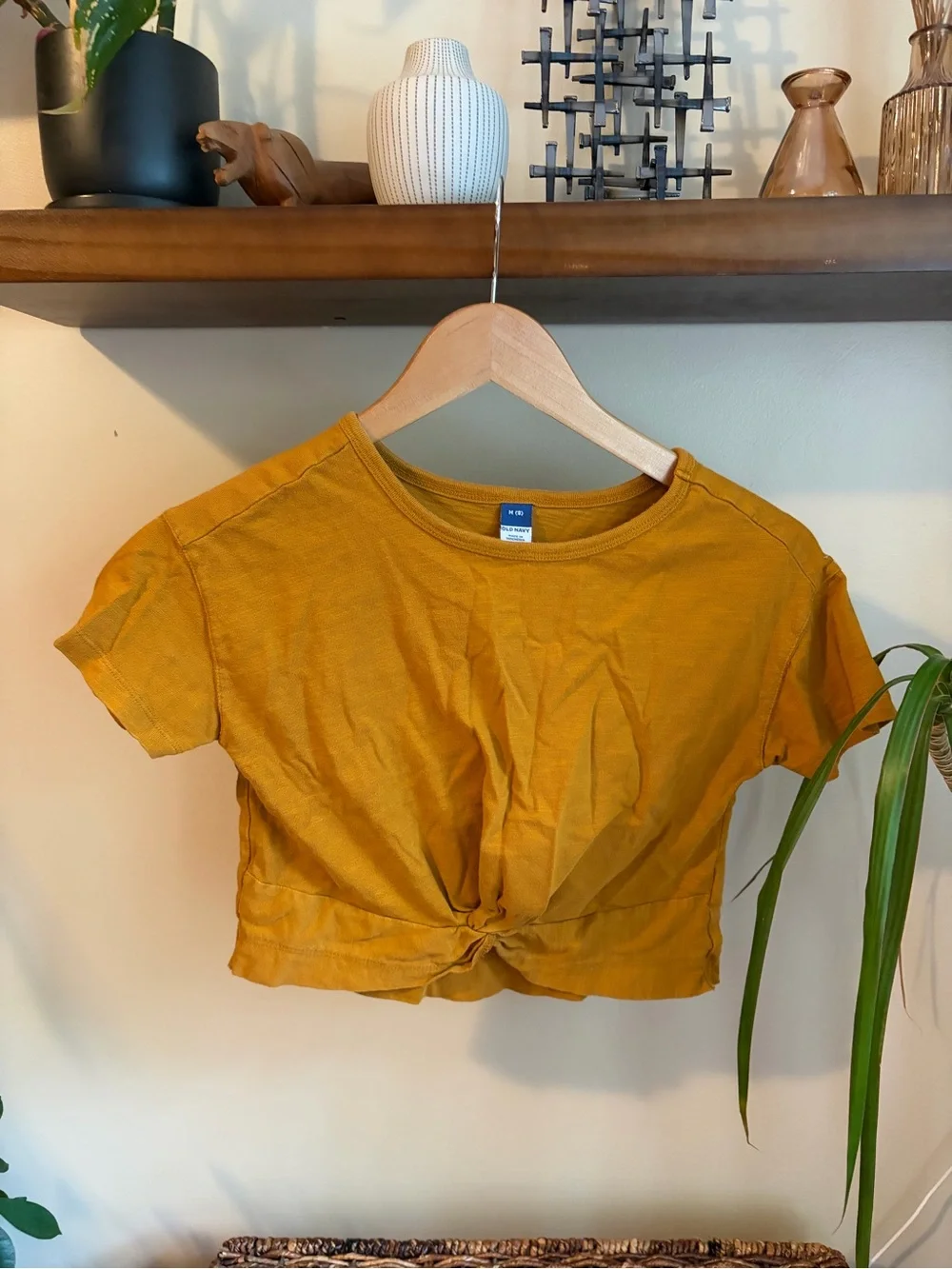 Old Navy Mustard Girls Crop Top Medium-8